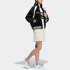 adidas Оригинальная хлопковая куртка в полоску с трилистником и вышитым логотипом на молнии с цветными блоками, женская куртка черного цвета HY4181