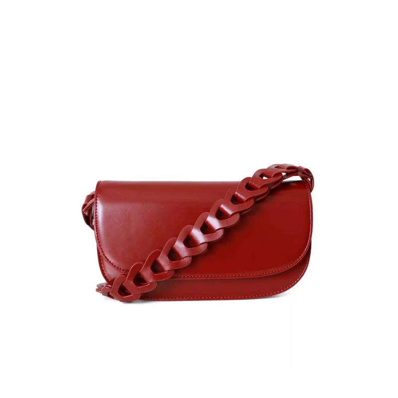 Сумка подмышкой из натуральной кожи, женская сумка, винтажный дизайн, плетеный ремень, сумка-седло, сумка через плечо на одно плечо