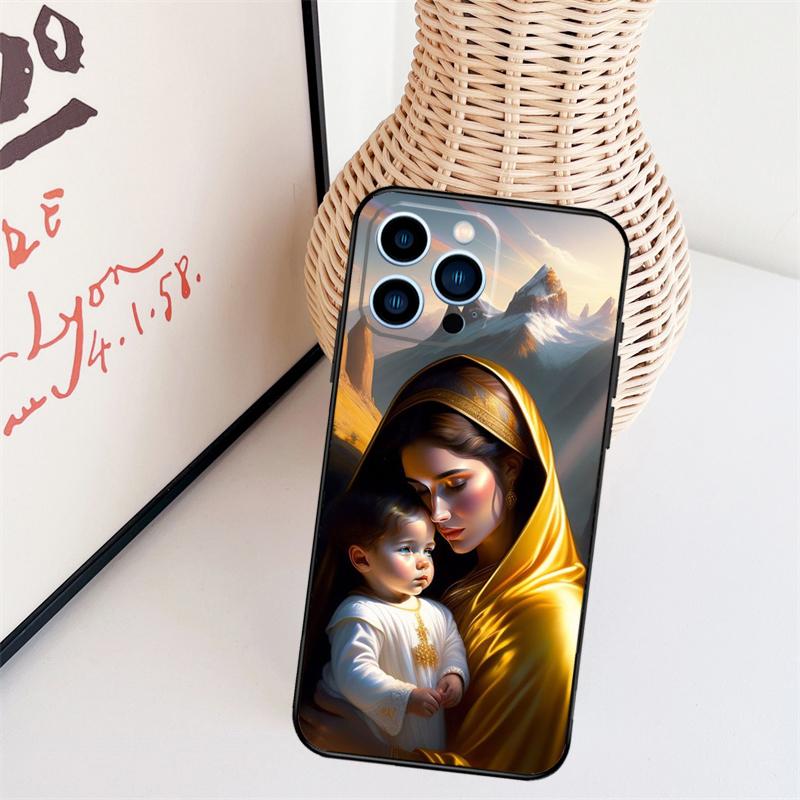 Чехол для телефона с изображением Девы Гваделупской Девы Марии Для iPhone 17 Pro Max 14 13 12 11 15 16 Pro Max mini 15 16 Plus 16e Задняя крышка