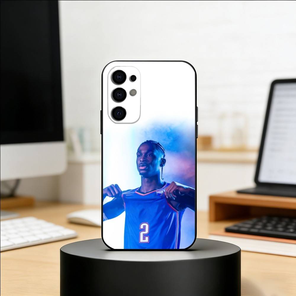 Чехол для телефона S-Shai G-Gilgeous A-Alexander для Samsung S25, S24, S21, S22, S23, S30, Ultra, S20, Plus, Fe, Мягкий силиконовый черный чехол