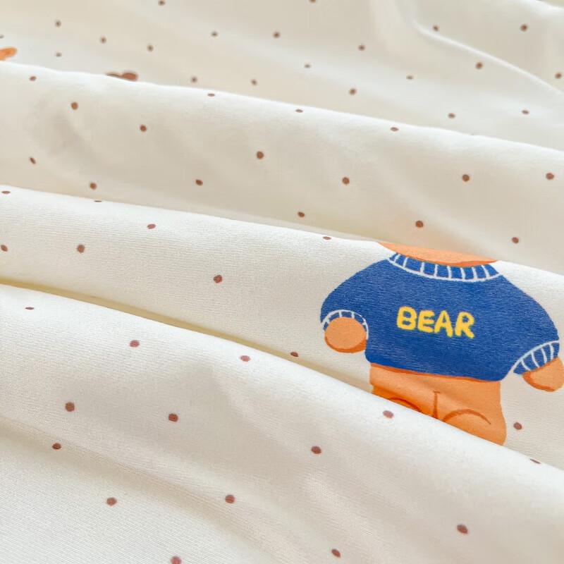 Belle Anna Cute Bear Knitted Soybean Fiber Summer Quilt