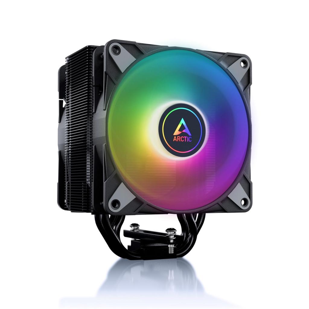 ARCTIC Freezer 36 A-RGB - Однобашенный кулер для процессора с системой Push-Pull, двумя 120-мм вентиляторами P-Series с оптимизированным давлением, ARGB-подсветкой, гидродинамическим подшипником,
