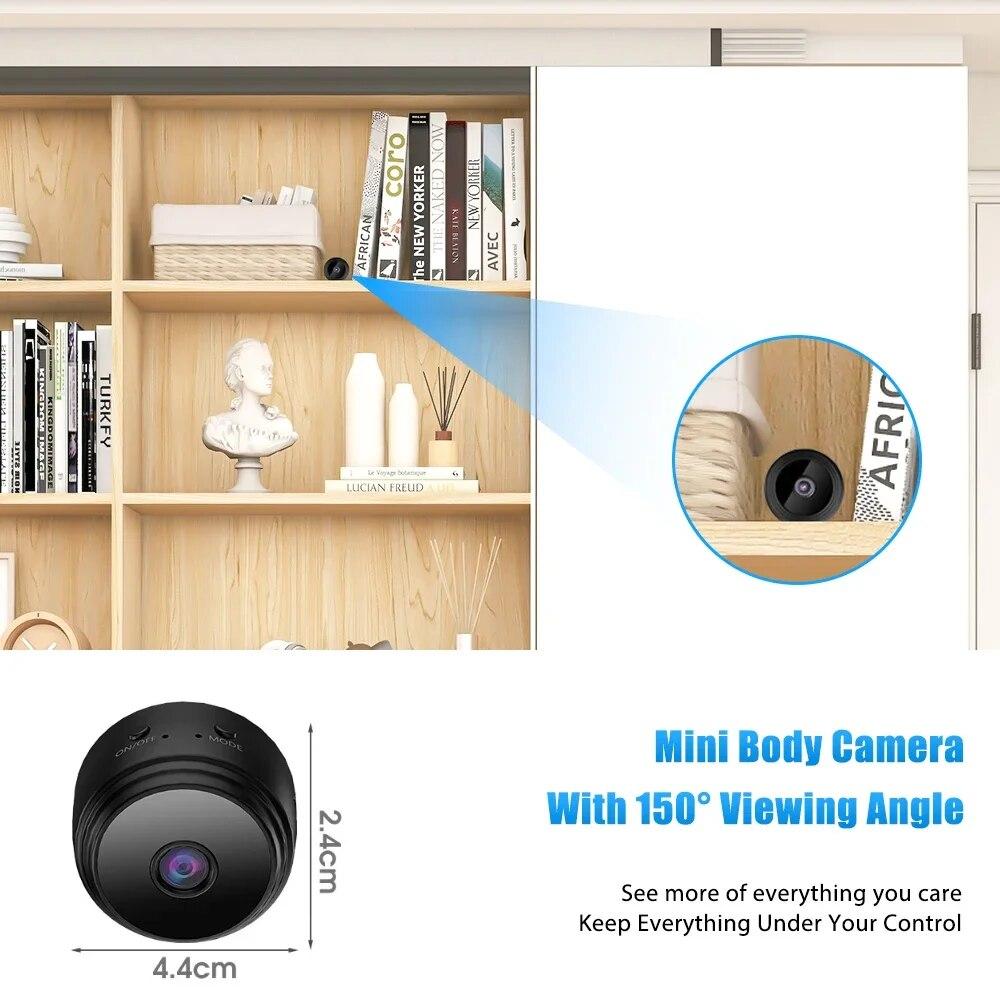 Wireless HD1080P Video Recorder Voice Recorder Security Monitoring Camera Smart Home for Infants and Pets WiFi Mini Camera