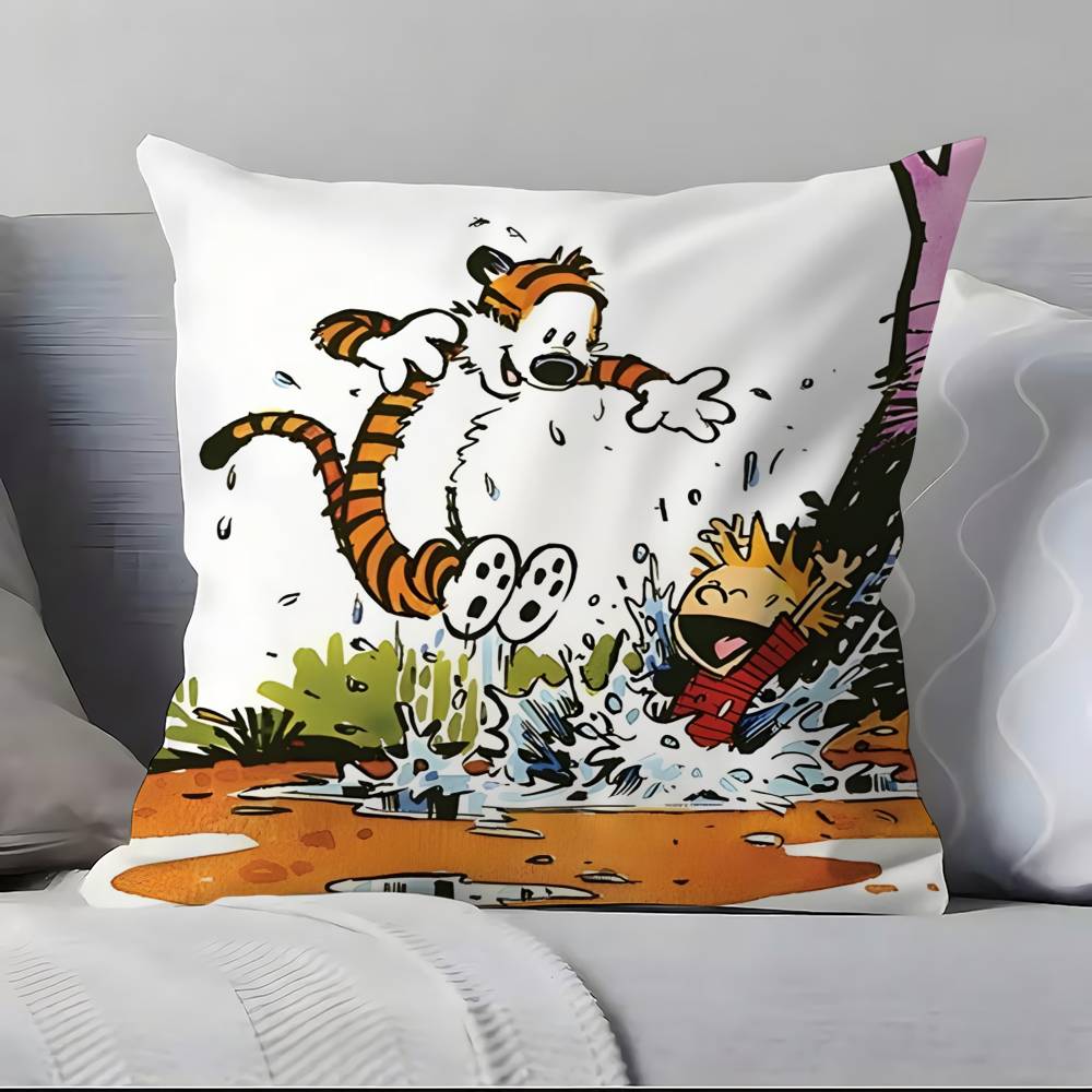 Наволочка C-Calvin And H-Hobbes Наволочка Мягкая, Приятная для Кожи и Удобная, С Скрытой Молнией