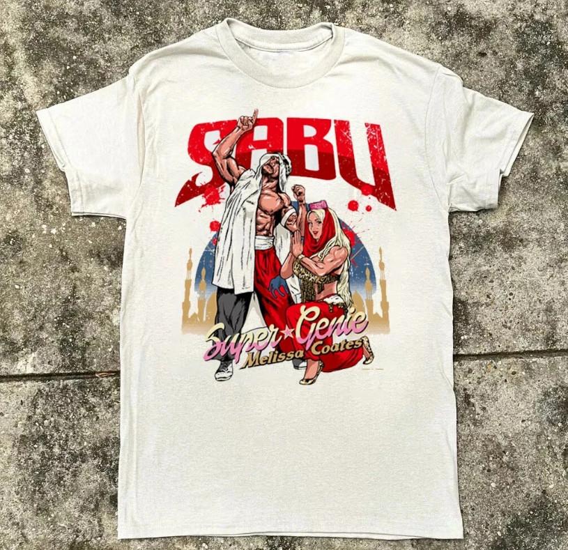 Vintage Sabu White Cotton Gift For Fans T-Shirt Full Size S-5XL