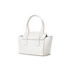 Bally Solid Color Design Embossed Cowhide Tote Shoulder Bag Women Bags Bone-White SANDAH-63
