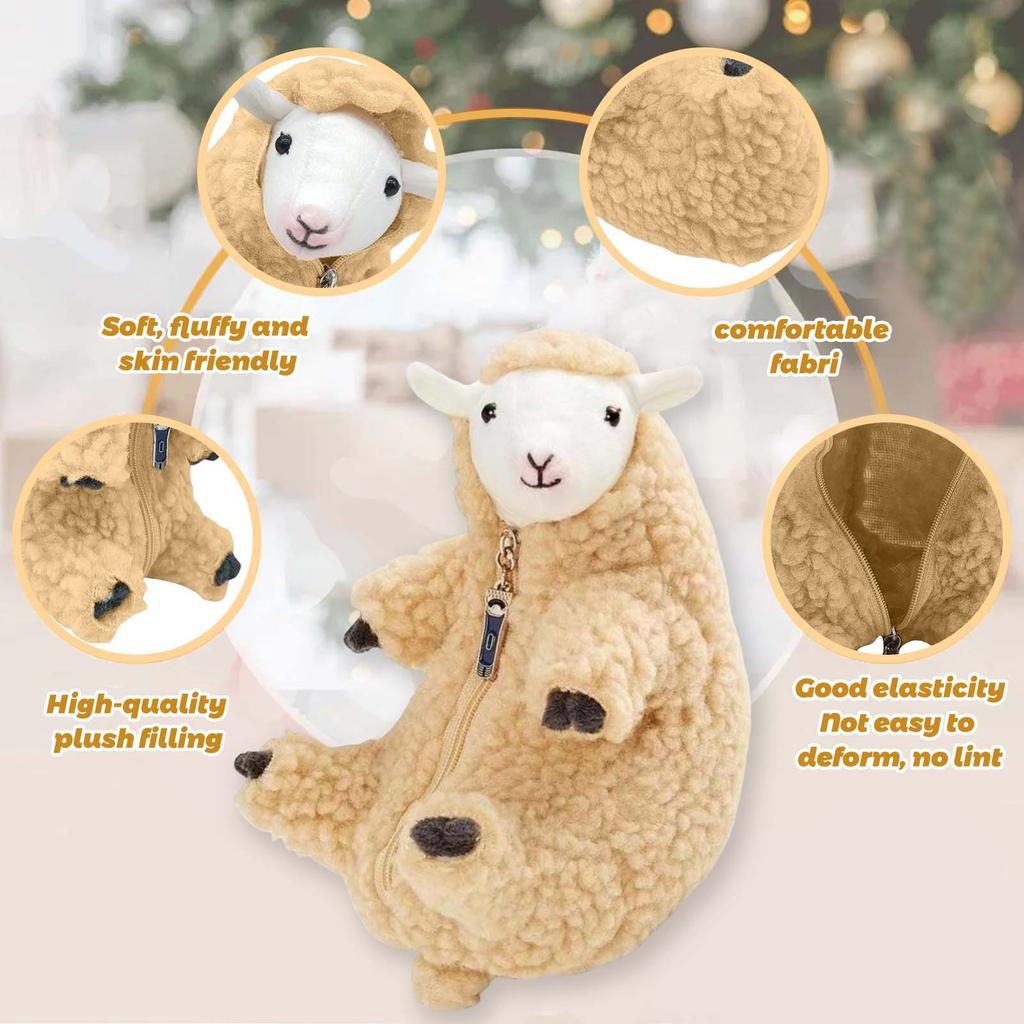 Rokko Mountain Ranch Shaved Lamb Японская плюшевая очищенная кукла-ягненок Мягкая игрушка-животное Милая кукла