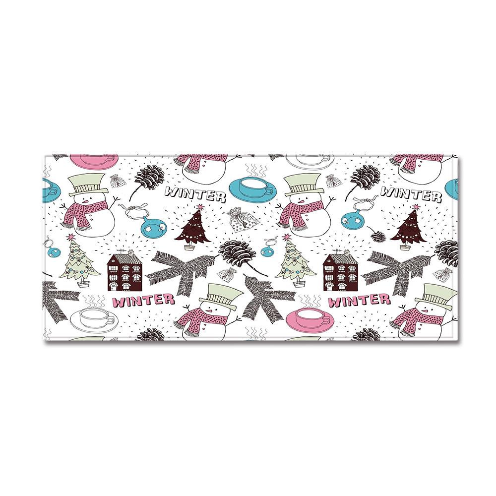 Christmas Kitchen Sand Carpet Doormat Long Floor Mat
