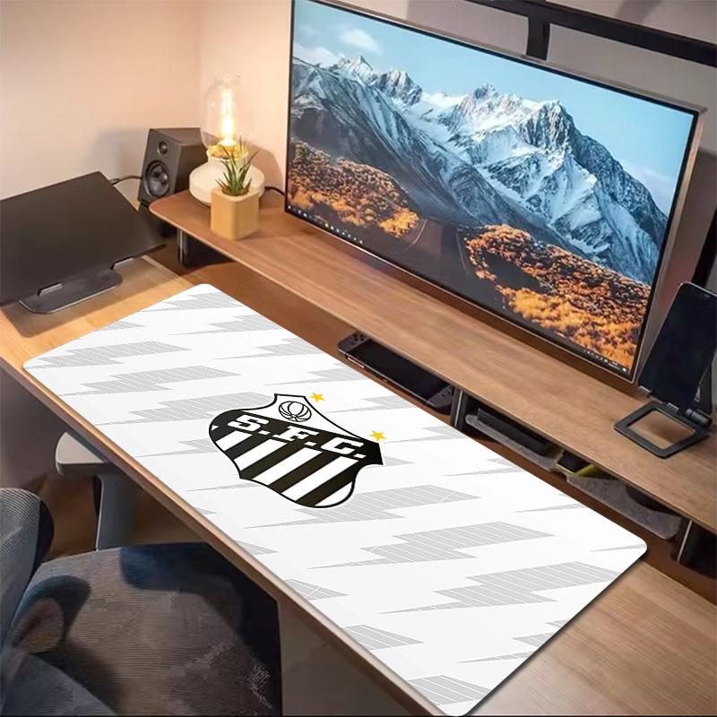 Подушка с принтом Santos FC Нескользящий Коврик для ноутбука, планшета, большой коврик для мыши XXL Коврик для мини-ПК Игровой коврик С заблокированным краем