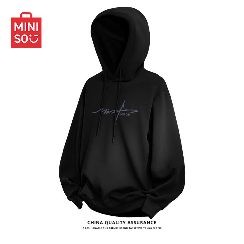MINISO Men's Casual Hooded Sweatshirt Pullover