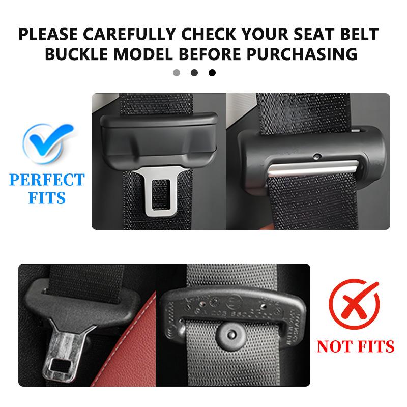 ECLD4 Car Seat Belt Anti Scratch Buckle Protector Cover Accessories For Mercedes Benz W211 W124 W176 W177 C180 C200 C260 C300 GLC CLE