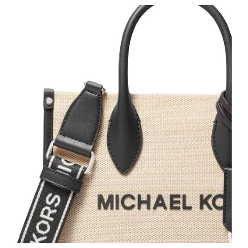 Michael Kors Сумка Mirella двухцветная с принтом из букв сумка-тоут Сумка-тоут сумка для покупок на плечо через плечо хлопок и полиэфирное волокно маленький размер унисекс