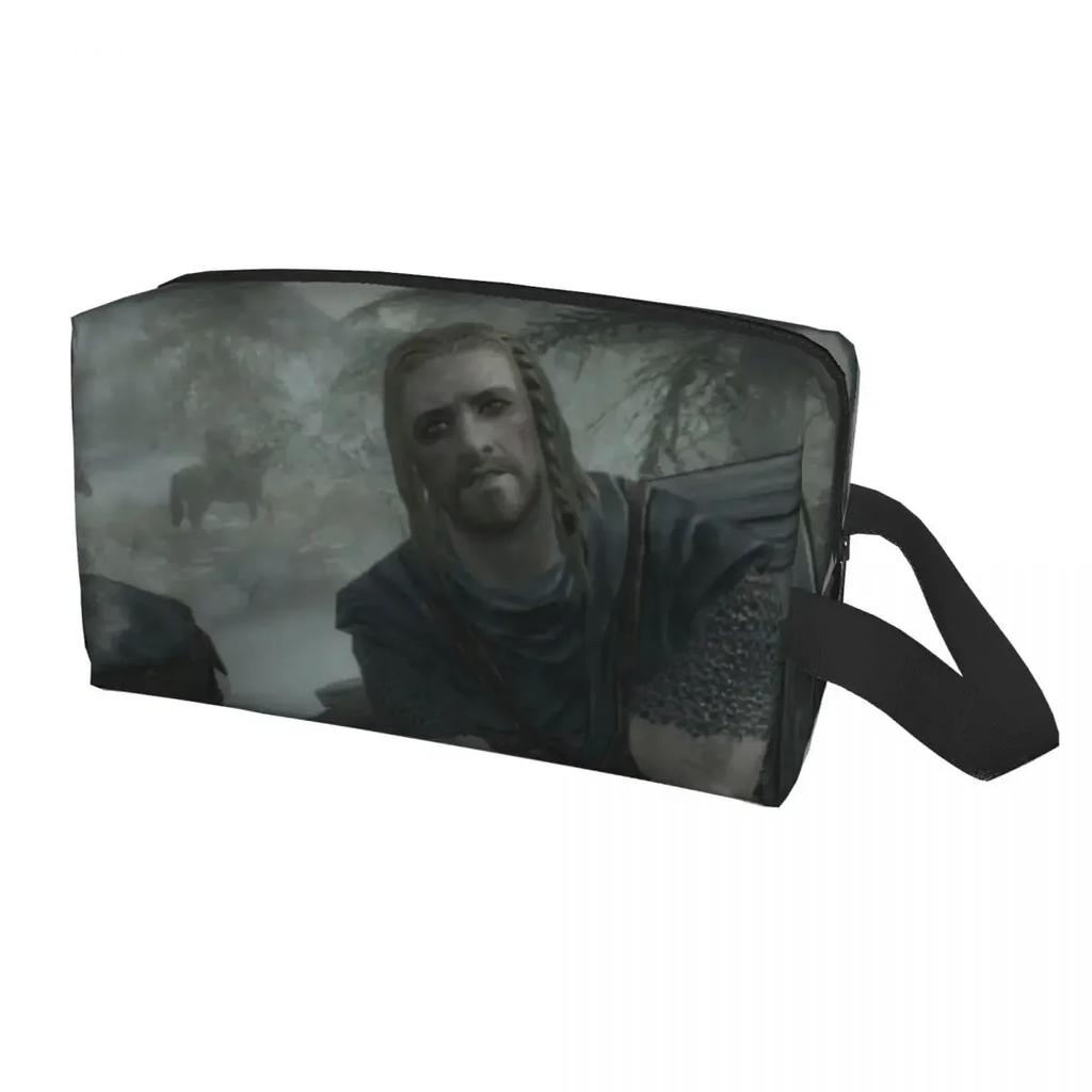 Смешные игровые цитаты из Skyrim Ты Ты наконец проснулся Дорожная косметичка Органайзер для туалетных принадлежностей и косметики Женская красота Хранение Дорожный несессер