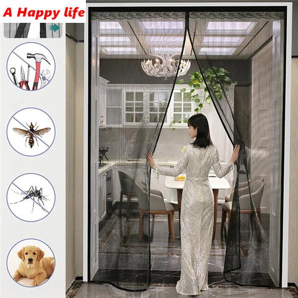 2026 Big Size Mosquito Net Door Curtain Magnets Door Mesh Net Insect Sandfly Netting with Magnets On The Door Mesh Screen Magnets