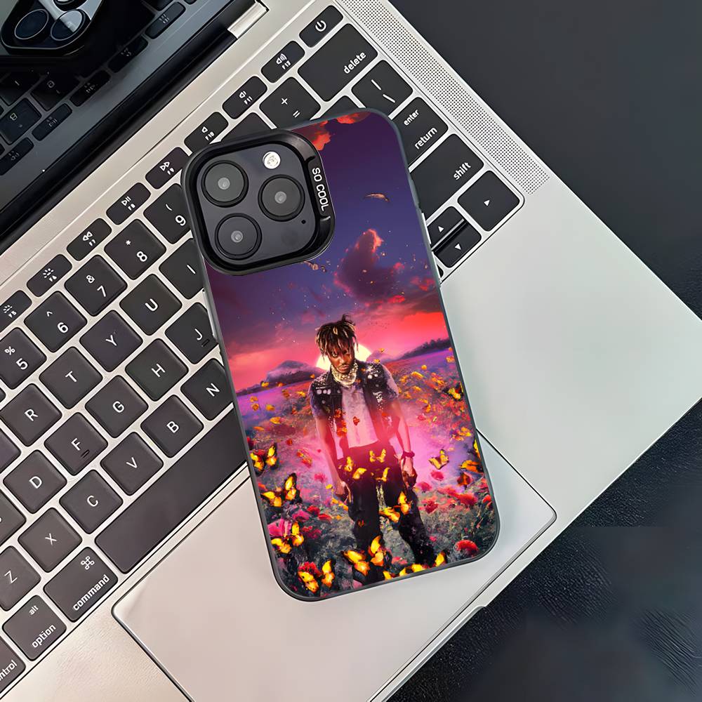 Rapper 999 J-Juice W-WRLD Phone Case For iPhone 17,16,15,14,13,12,11,Pro,Max,Plus,Black Matte Shockproof Cover
