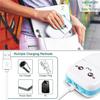 Cute Cat Wireless Bluetooth Mini Thermal Printer, Portable Pocket Printer for Photos, Notes, Labels & Study Materials (1000mAh Rechargeable) (Blue)