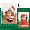 Santa Claus Snowman Resin Figurine Christmas Tabletop Decoration for Home Office Desk Festive Holiday Gift