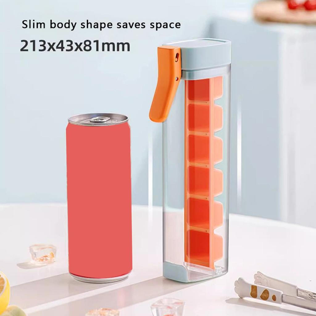 Форма для льда 6-секционная Нажатие одной кнопкой Быстрое извлечение кубиков льда Подходит для виски, коктейлей, кофе, сока, инструменты для вечеринок