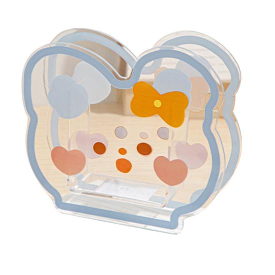 Прозрачный акриловый держатель для ручек в форме мультяшного молока/медведя, настольный ящик для хранения кистей для макияжа