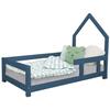 POPPI Children's Cabin Bed 80 X 160 Navy Blue 1