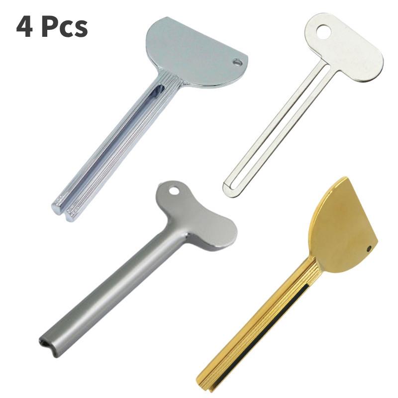 Ключ-выдавливатель для зубной пасты из нержавеющей стали, металлический пресс, инструмент для красоты