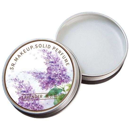 Женский твердый парфюмерный бальзам в китайском стиле, аромат для тела, лаванда, длительный цветочный аромат розы