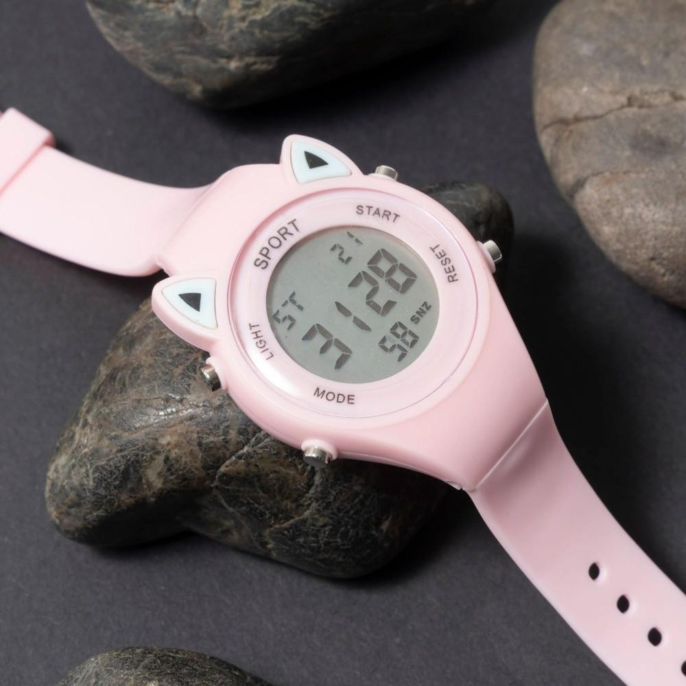 Comfortable Kids Watch with Bracelet Sports Electronic Watch Cute Children's Watch for Students