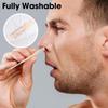 2-in-1 Nasal Hair Cutter, Portable Manual Nose Hair Trimmer, 360  ° Rotating Nose Hair Trimmer with Ear Picker for Women Men(8pcs)