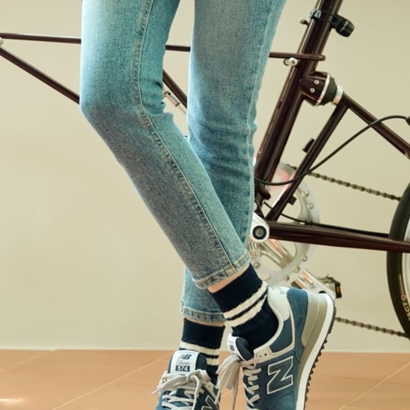 ENRICH Women's Heavyweight Quarter Socks - Navy