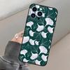 Чехол для мобильного телефона iPhone14 Pro, чехол для мобильного телефона с золотым принтом гинкго билоба, окрашенный и устойчивый к падениям для трех человек