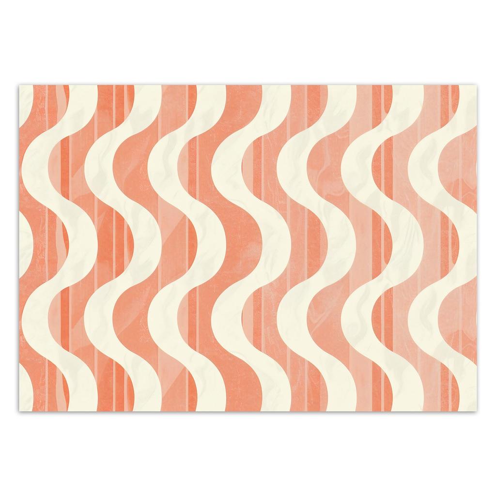 Wallpaper Wavy abstract retro