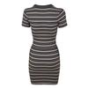 Jack Wills Womens/Ladies Striped Ribbed Bodycon Dress