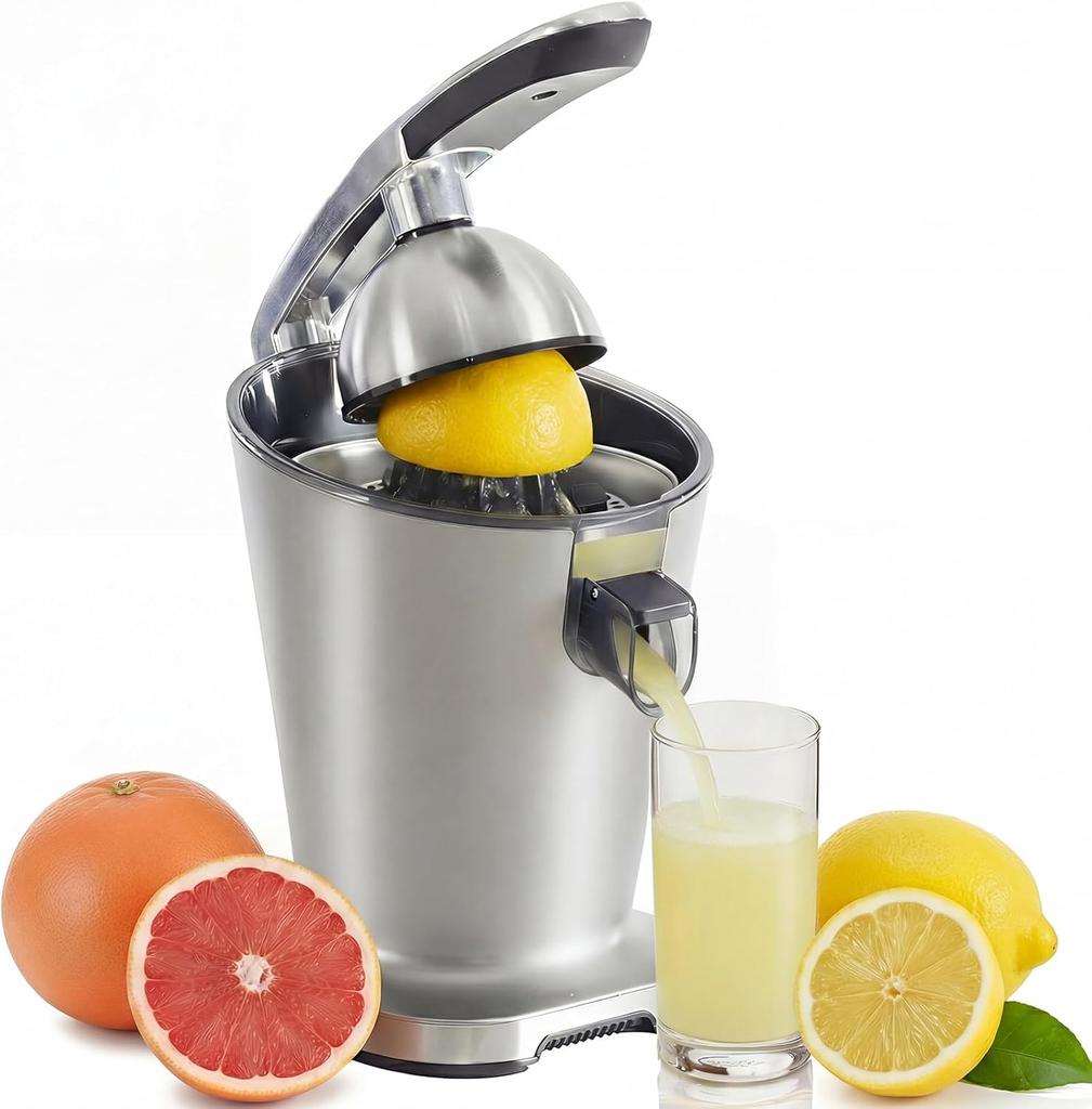 Electric Citrus Juicer, Automatic Orange Juicer Squeezer with Soft-Grip Handle, Orange Juice Extractor Machines for