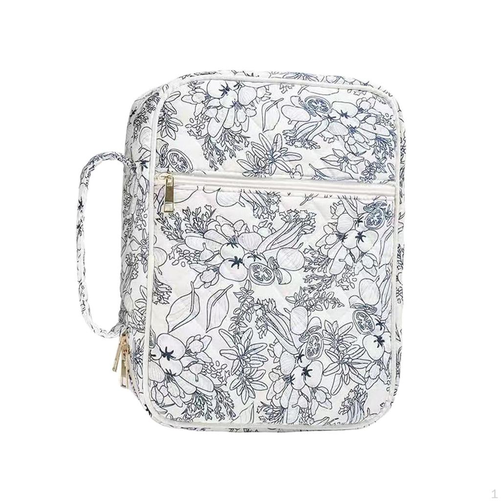 Обложка для Библии, Многофункциональная, Компактная, Карман на молнии, Сумка для защиты принадлежностей для изучения Писания