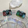 Creative Geometric Camera Style Enamel Brooch For Customizable Fashion Statement