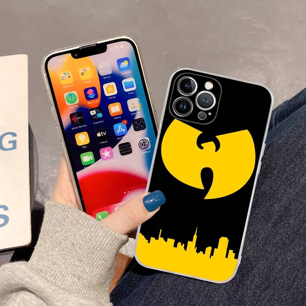 Классический W-wu T-tang Певец C-Clan Чехол из ТПУ Силикона Для IPhone 11 12 13 14 15 16 17 Pro Max Ударопрочный Прозрачная Задняя Крышка
