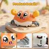 Детская забавная игрушка-краб с двойной силой возврата, имитирующая тряску влево и вправо, ползание краба, имитация пузырей