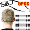 5PCS Adjustable Anti-slip Eyewear Retainer Universal Fit Eyeglass Lanyard Sports Sunglasses Unisex Holder Strap Lanyard