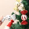 4 Pcs Christmas Candy Decorations Glitter Hanging Candy Ornaments Brightly Colored Candy Pendant for Xmas Tree Party Decor