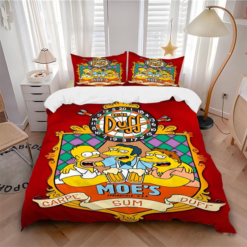 3Pcs Carpe Duff Sum Moe'S Bedding Sets For All Sizes New 3D Printed Bed Cover Comforter Duvet Cover Pillowcase Bedroom Decoration