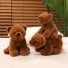 New Prone Standing Brown Bear Cute Polar Bear Stuffed Toy Doll Male and Female Doll Car Decoration Birthday Gift