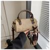 Trendy Women's Square Bag 2024 New Handbag Simple Retro Shoulder Bag Street Fashion Casual Shoulder Bag