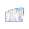 Iridescent Titanium Silver Reflective Car Sunshade Curtains