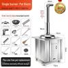 New Stainless Steel 304 Outdoor Firewood Stove with Large Iron Pot