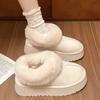 2024 Новые зимние ботинки на платформе Роскошная дизайнерская обувь для женщин Теплые женские ботильоны из искусственного меха