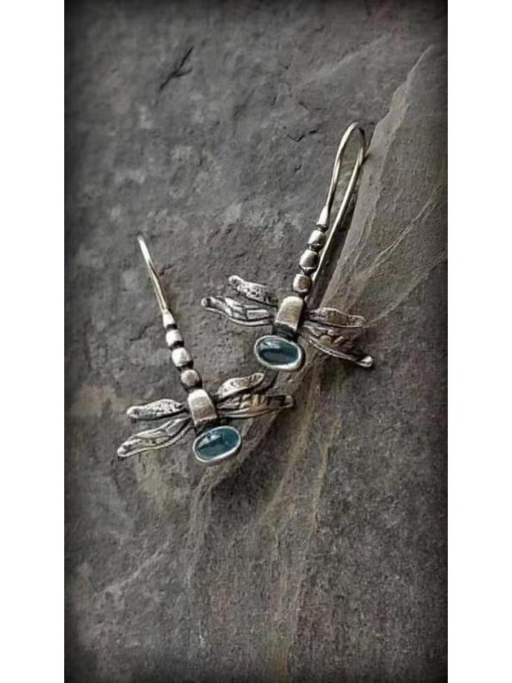 Модные маленькие серьги-стрекозы Hecheng - Элегантный европейский и американский стиль для женщин