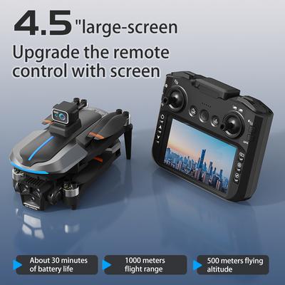 AE8 EVO с 4,5-дюймовым сенсорным экраном RC-дрон 8K-дрон с камерой GPS FPV-обход препятствий оптический поток квадрокоптер детские игрушки