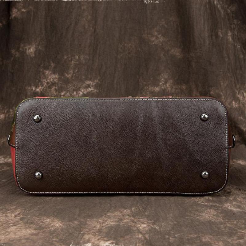 Handmade Embossing Retro Luxury Handbags Women Bags Designer Leather Shoulder & Crossbody Bags