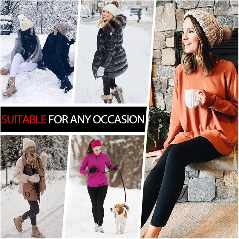 Термальные леггинсы для женщин, леггинсы с высокой талией на флисовой подкладке, зимние толстые теплые леггинсы, женские походные спортивные штаны для тренировок, йоги