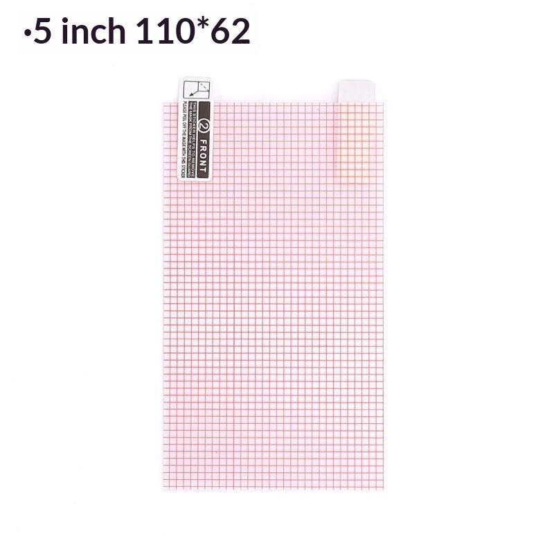 10Pcs Cuttable Screen Protector Film Grid Guide Anti Static Universal Clear Protective Sheet For Phone Gps Navigator Diy Cutting